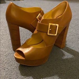 Michael Kors buckled block heel